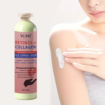 Crema rassodante per corpo e addome, 258 g, crema idratante, applicazione fluida, crema nutriente, ingredienti naturali, crema modellante per il corpo, cura della pelle dopo il parto