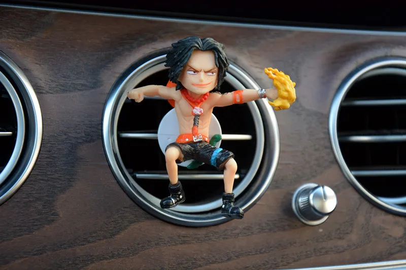 Anime One Piece Car Air Outlet Fragrance Decoration Nica Luffy Zoro Nami Action Figure Figurine Model Ornamen Car Aromatherapy