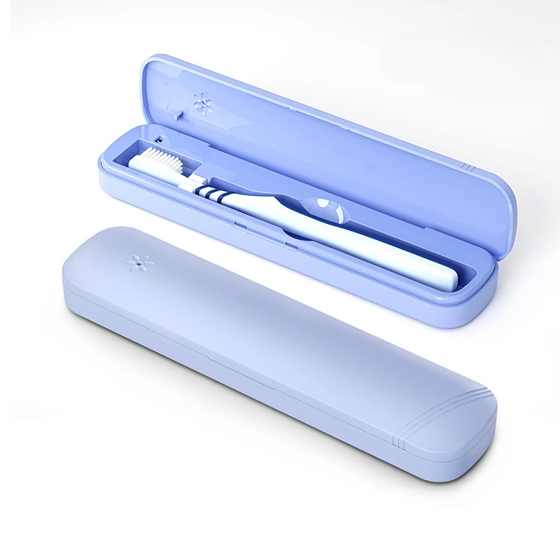 Portable Toothbrush Sterilizer with Dry Battery Compact Lightweight Travel Toothbrush Sterilizer Disinfection Rack