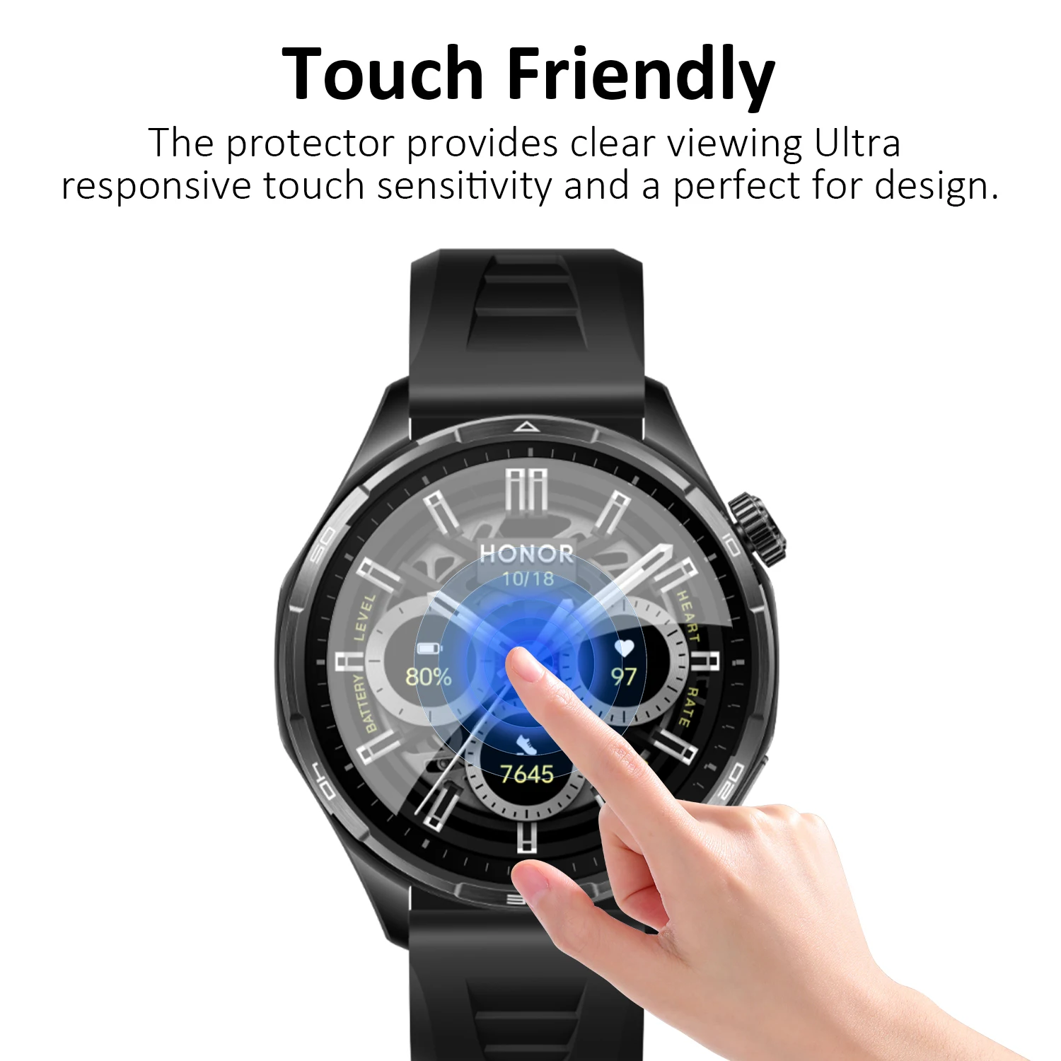 Ultra-HD Scratch Proof Protective Guard for Watch - 3D Curved Screen Soft PMMA Film & Hydrogel Full Coverage