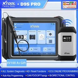 XTOOL D9S Pro Upgraded of D9Pro Car Diagnostic Tools ECU Programming Coding Key Programmer Topology Map Active Test CAN FD DoIP