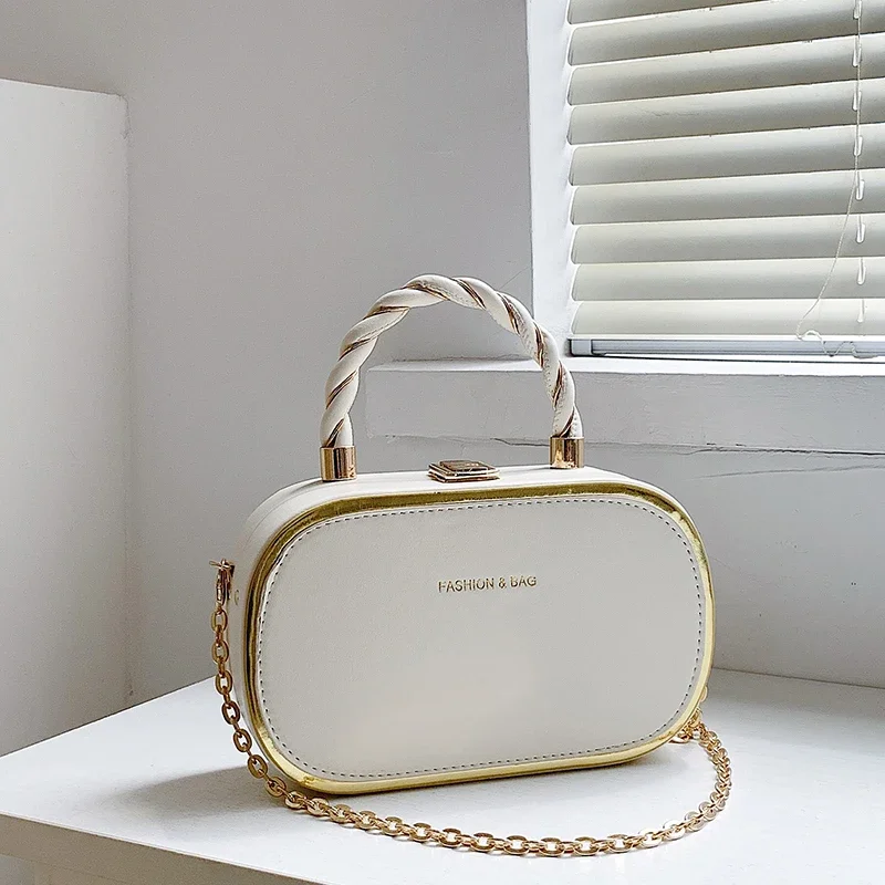 

New Luxury Small Box Bag Women Fashion Designer Party Bags Girls Mini Shoulder Crossbody Purse Chain Pocket Clutch Fiesta Mujer