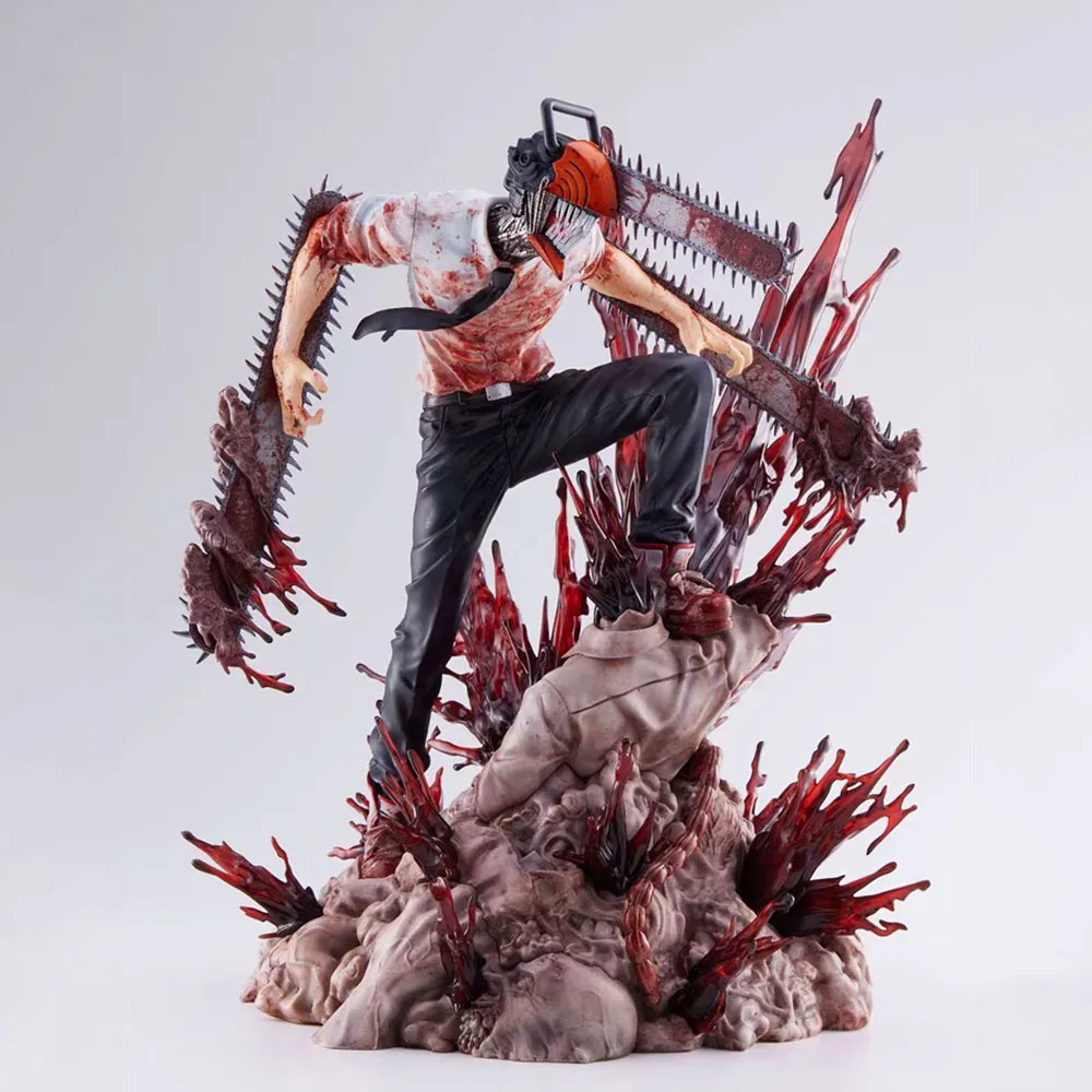 

29cm Anime Figure Chainsaw Man Denji Figure PVC Statue Chainsawman Action Figurine Model Collection Doll Decoration Toy Gift