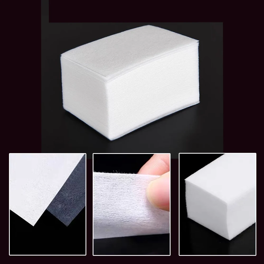Nail Polish Remover Nail Gel Remover Nail Polish Remover Wipes Nail Cotton Pads Disposable Nail Pads 1000pcs/Lot Nail Polish Remover Wipes Cotton Pads 5Color Lint-Free Wipes Cotton Fiber Tissue Nail Cleaner Manicure Tool