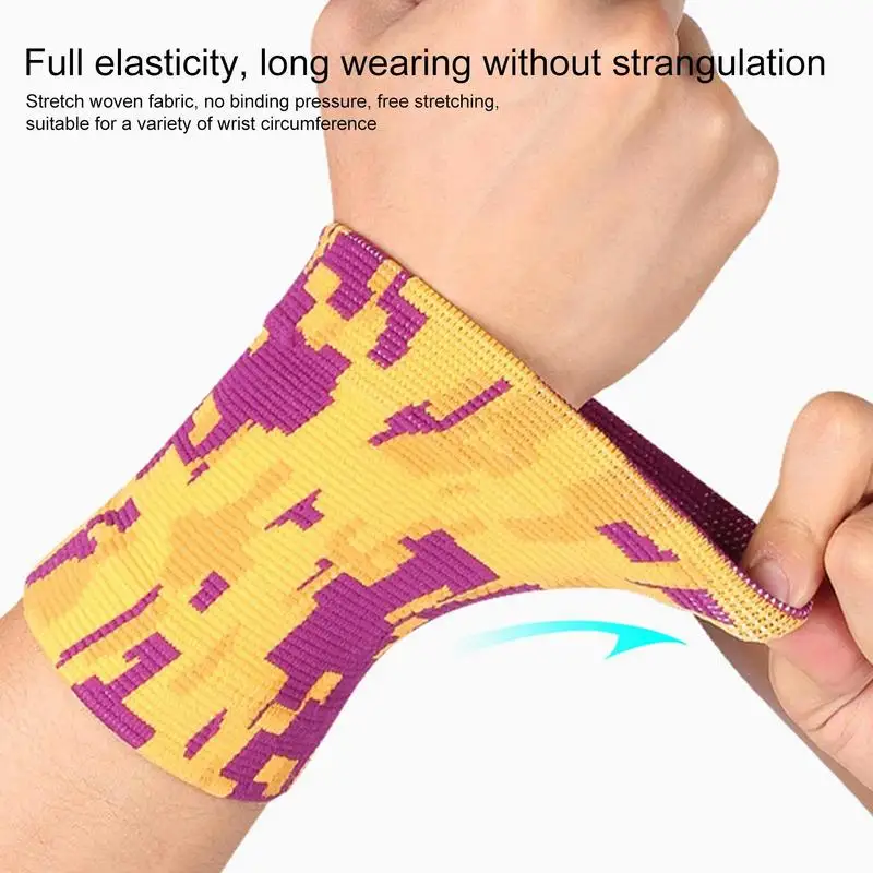 Wrist Bands Baseball Camo Athletic Wristbands In Multiple Colors Wrist Protector Brace Summer Supplies For Gym Sports Tennis