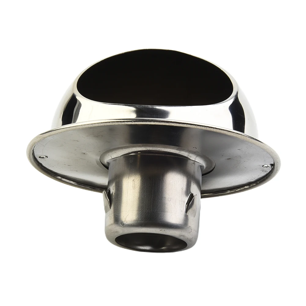 

Stainless Steel Ventilation Exhaust Grille Round Brushed Bull Nosed External Extractor Wall Vent Outlet Vent Grille Cooling Vent