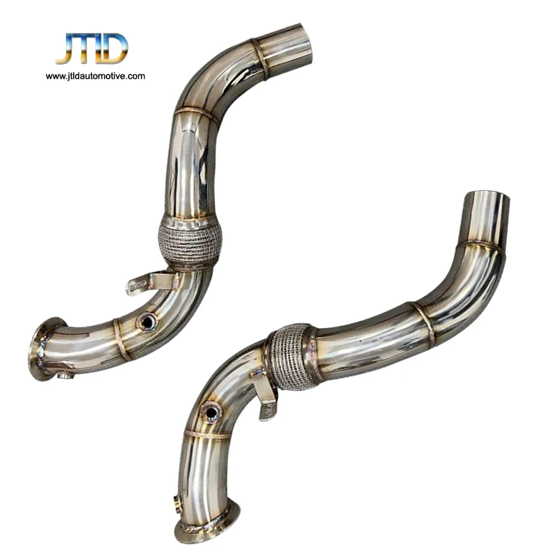 

JTLD China Hot Sale Performance Car Stainless Steel Exhaust Catless Downpipe For BMW F85 X5M X6M 550i 650i X5 X6 Test Pipe
