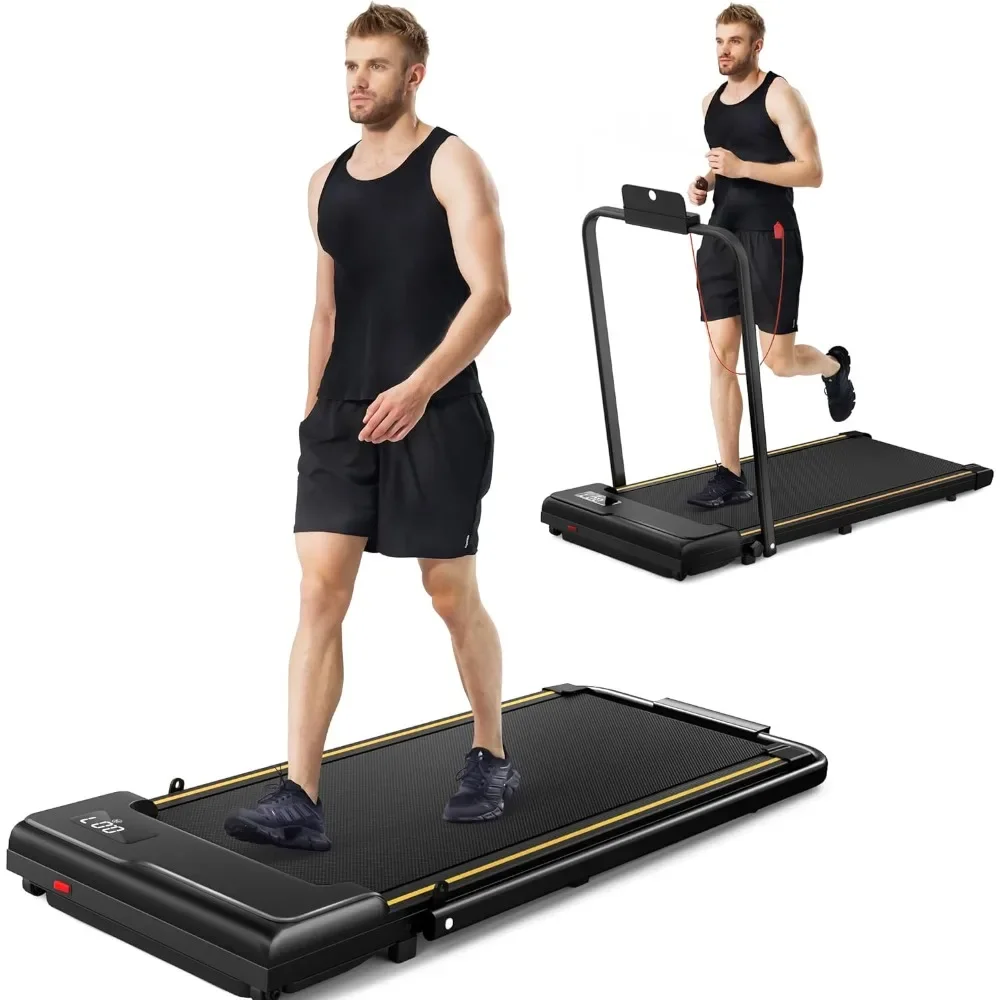

Складная беговая дорожка, небольшая настольная беговая дорожка для ходьбы, бега и бега, портативная легкая задняя дорожка с колесами
