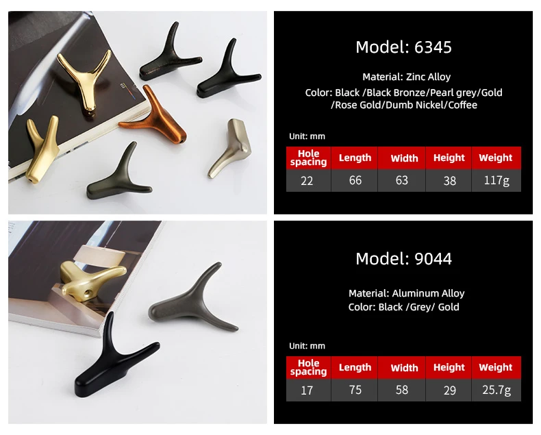 Description Picture 2 of itemFurniture hardware European style horn hook bathroom wardrobe door wall hook