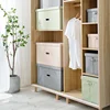 3 Sizes Cube Non-Woven Folding Storage Box for Toys Fabric Storage Bins with Lid Home Bedroom Closet Office Nursery Organizer 4