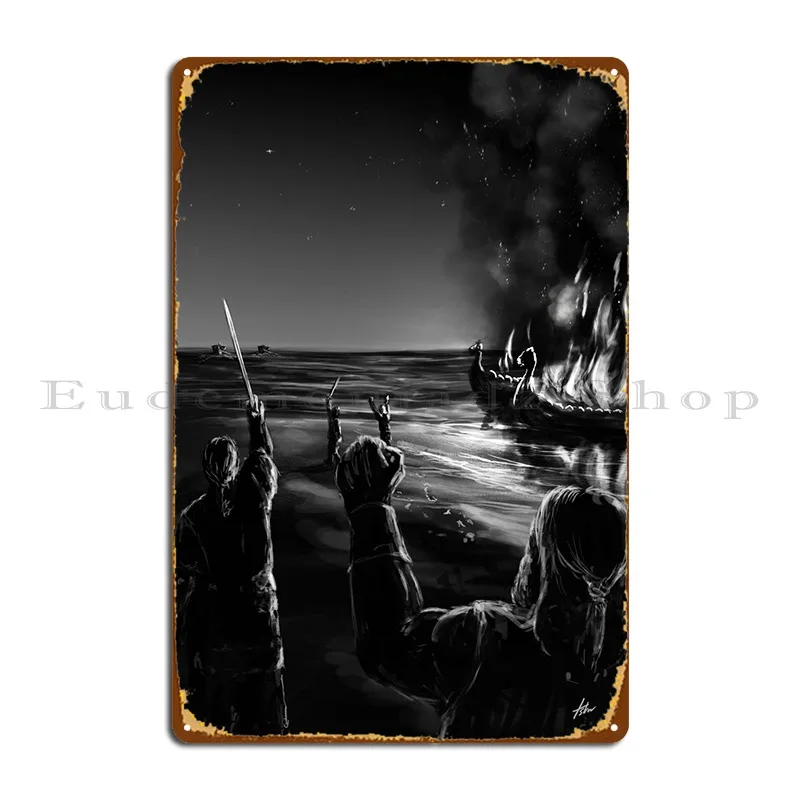 

Металлический плакат с надписью «Flight Metal»