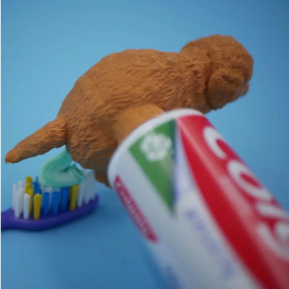 Funny Puppy Poop Toothpaste Dispenser Cartoon Squeezer Dog Butt Toothpaste Cap Creative Gag Gift Poop Toothpaste Topper Friends 5