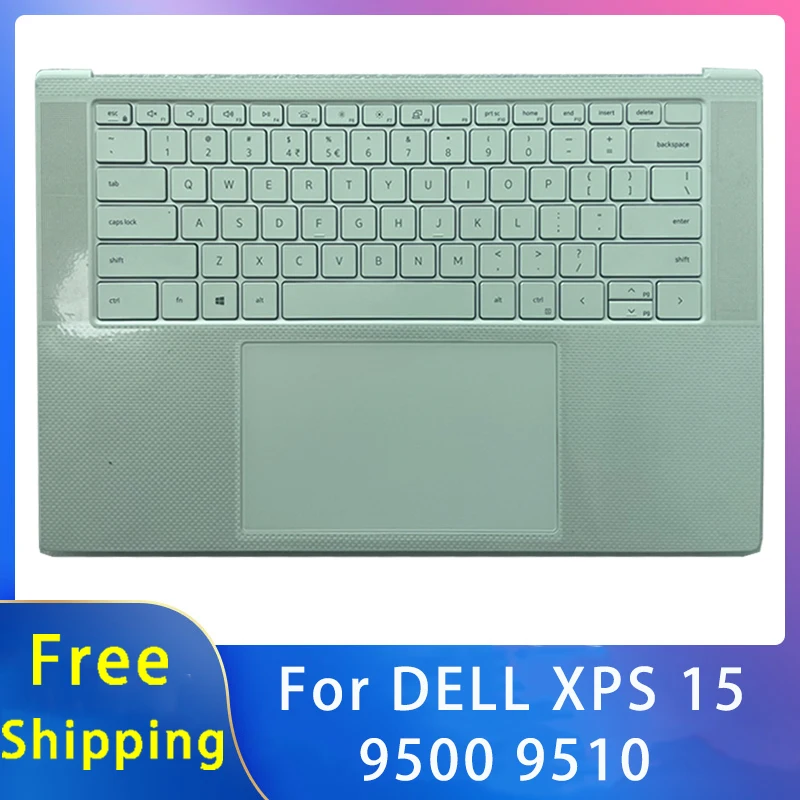 

New For Dell XPS 15 9500 9510 Replacemen Laptop Accessories Keyboard With Touchpad White 0DTXVP