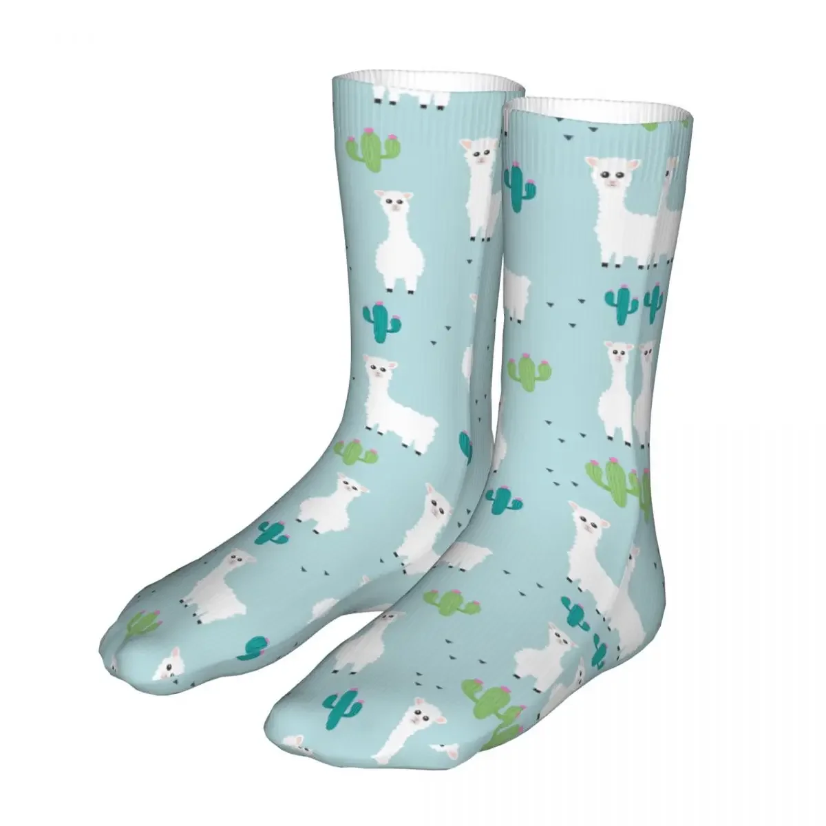 

Cute Animals Llama Alpaca Cactus Socks Men's Women's Fashion Socks Hip Hop Spring Summer Autumn Winter Socks Gift