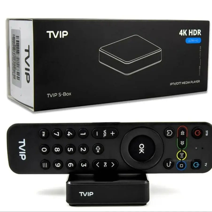 Linux tv Box Amlogic S905W 1GB/8GB Quad Core TV Box TVIP S-Box V.710 4K Media player smart set top tv box TVIP 710