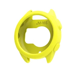 Dual - Function Adjustable Sports Strap with Textured Surface and Decorative Case - Garmin 165 (TPU Yellow)