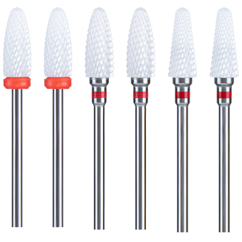 Ceramic Nail Drill Files Milling Cutter Manicure Grinding Pedicure Accessories Tools Removing Gel