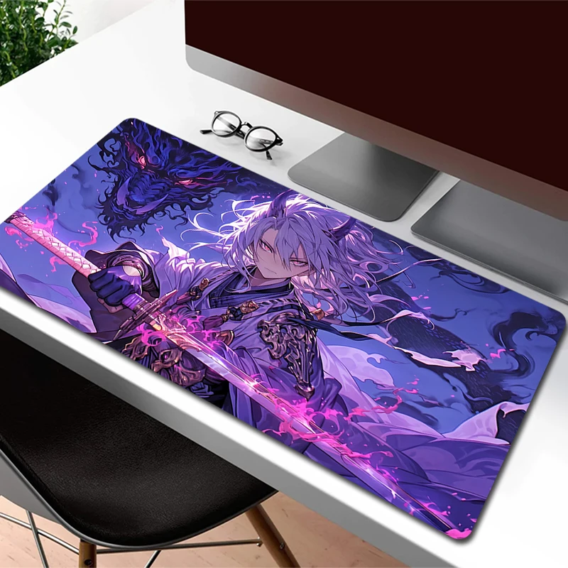 

Large Gaming Mousepad Extend Non-Slip Keyboard Mouse Mat Anime Rubber Mouse Pad Gamer Keyboard Mat Game Locking Edge Table Mats