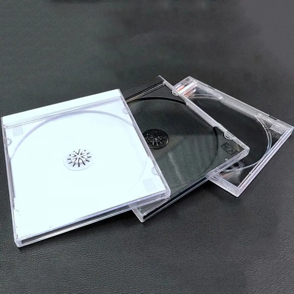 앨범 박스 반투명 CD 보호 케이스 먼지 방지 스크래치 방지 디스크 CD 박스 투명 빈 싱글 디스크 보관 DVD 케이스