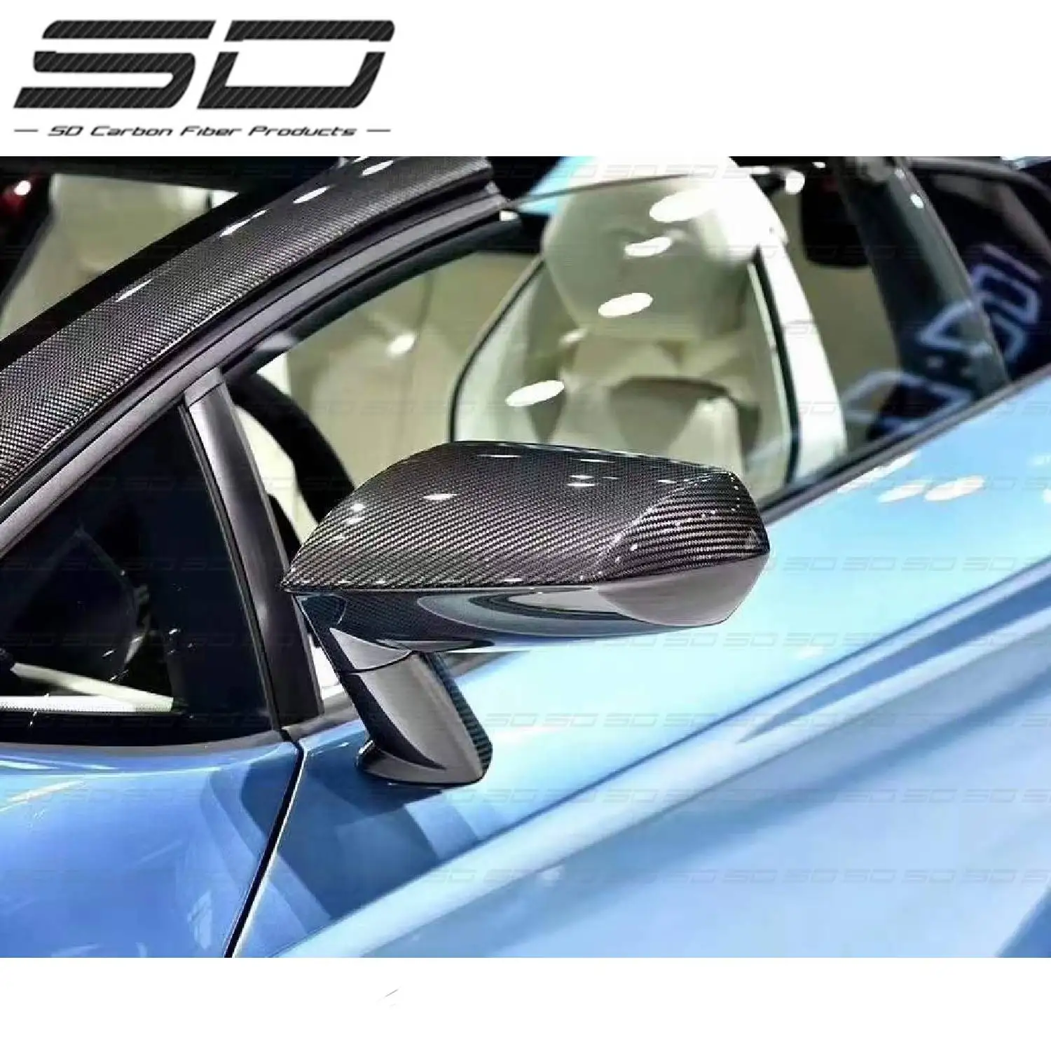 

Lambor-ghini 700/720//750 Facelift Perfect Fitment Replace Style Dry Carbon Fiber Mirror Cover