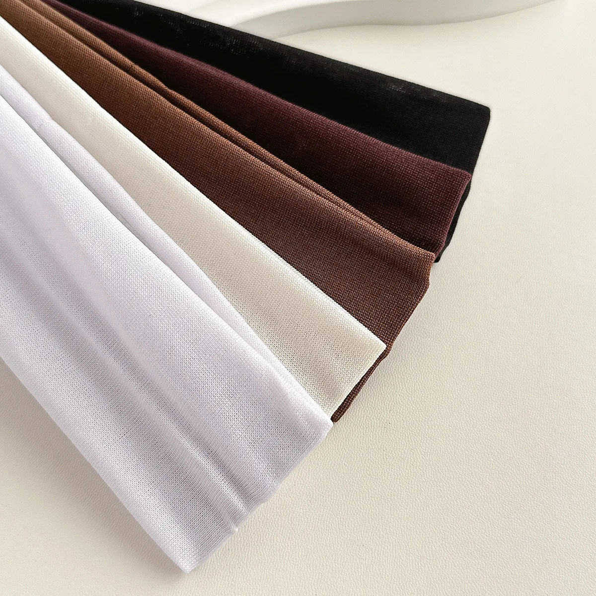 Solid Color Elastic Sports Headband Stretchy Yoga Running Fitness Sweatband Non Slip Breathable Daily Makeup Hair Accessories 4
