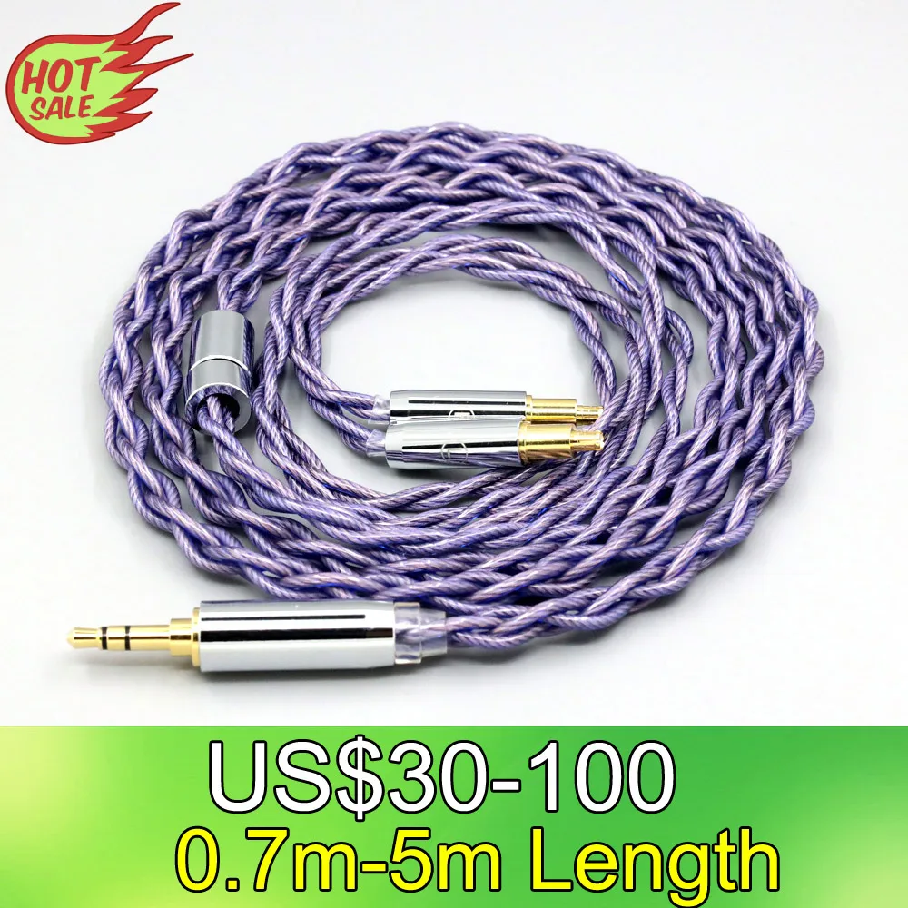 

Type2 1.8mm 140 cores litz 7N OCC Earphone Cable For Audio Technica ATH-ADX5000 MSR7b 770H 990H A2DC LN007894
