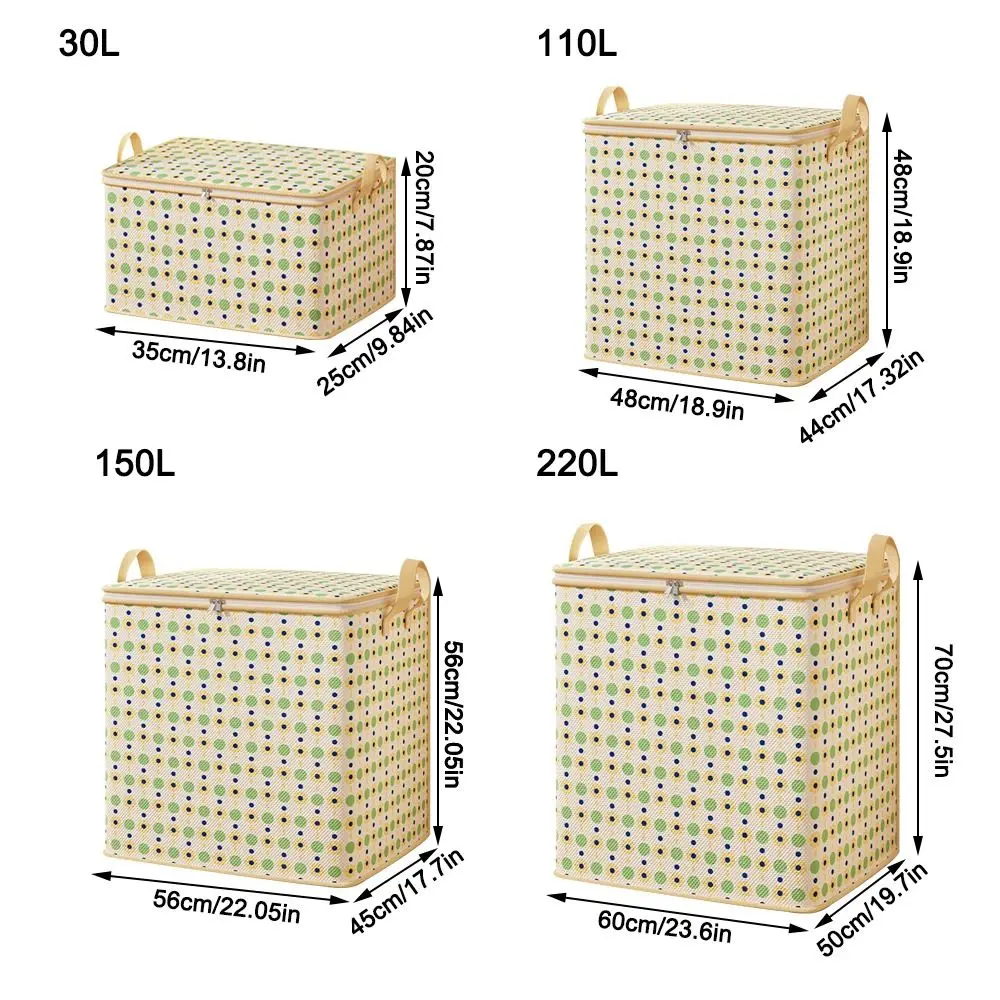 Portable Large Capacity Clothes Quilt Storage Bag Dust-proof Toy Home Moving Storage Bag Wardrobe Accessories 6