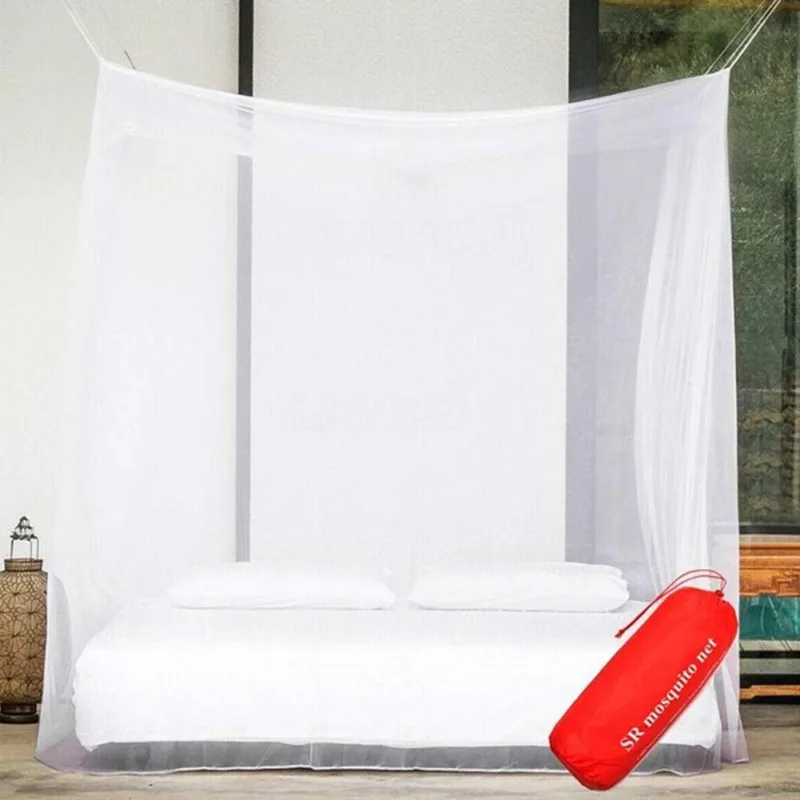 Mosquito Net Square Net Curtain Bed Canopy for Travel Camping Outdoor Home