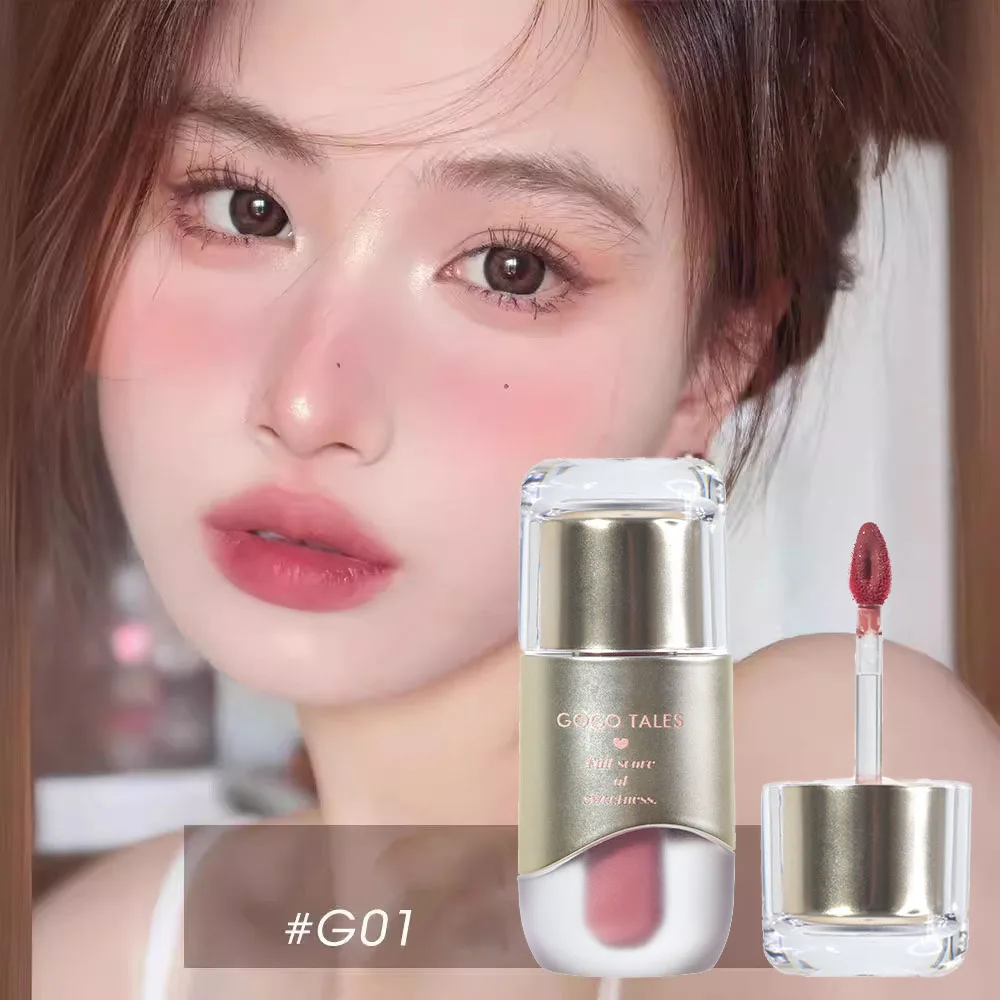 GoGoTales Chubby Ding Water Mist Non-sticky Lip Gloss Matte Lip Glaze Watery Velvet Korean Lipsticks Cosmetics Makeups