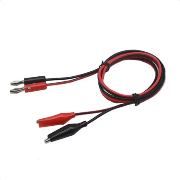 1M Alligator Cilp to Banana Plug Test Cable Lead Connector Dual Tester Probe Crocodile Clip for Multimeter Measure Tool