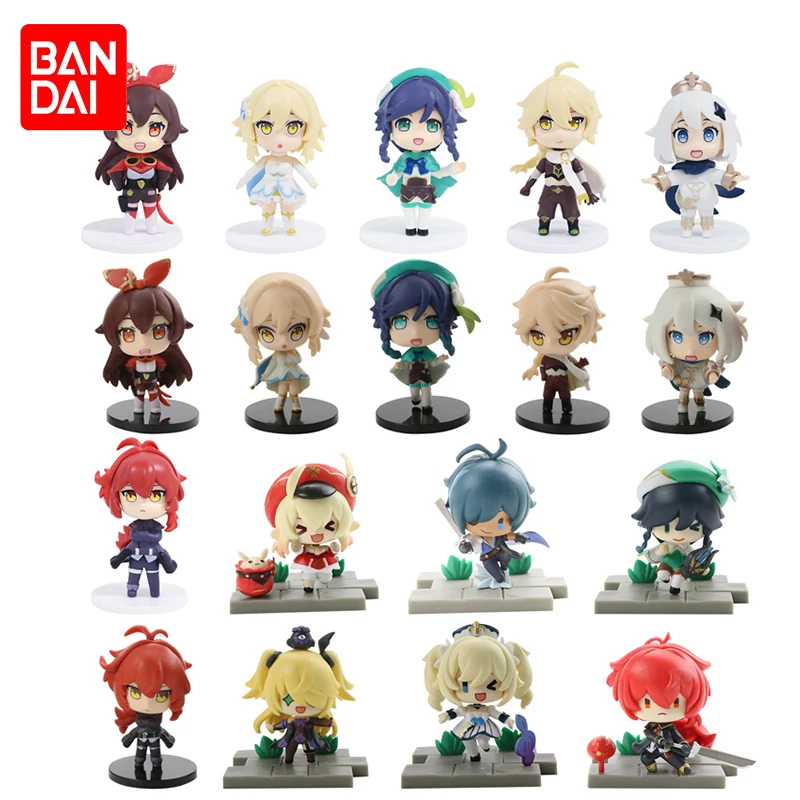 

6PCS/Set Genshin Impact Anime Action Figure Toys Zhongli Ganyu Keqing Xiao Tartaglia Qiqi Figures Doll Toy Kid Birthday Gifts
