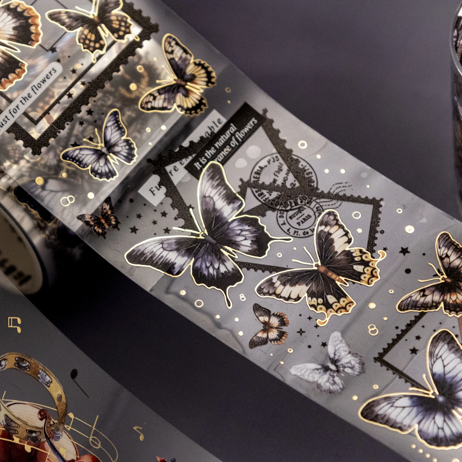 어두운 밤 아래 어두운 스타일 Washi 테이프 DIY 스크랩북 스티커 저널 플래너 마스킹 테이프 편지지 사무용품