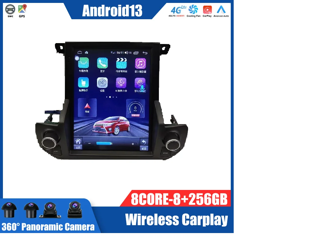 

Android 13 Tesla Style Screen For Land Rover Discovery 4 LR4 2009-2016 GPS Car Radio Navigation Car Stereo Video Player Carplay