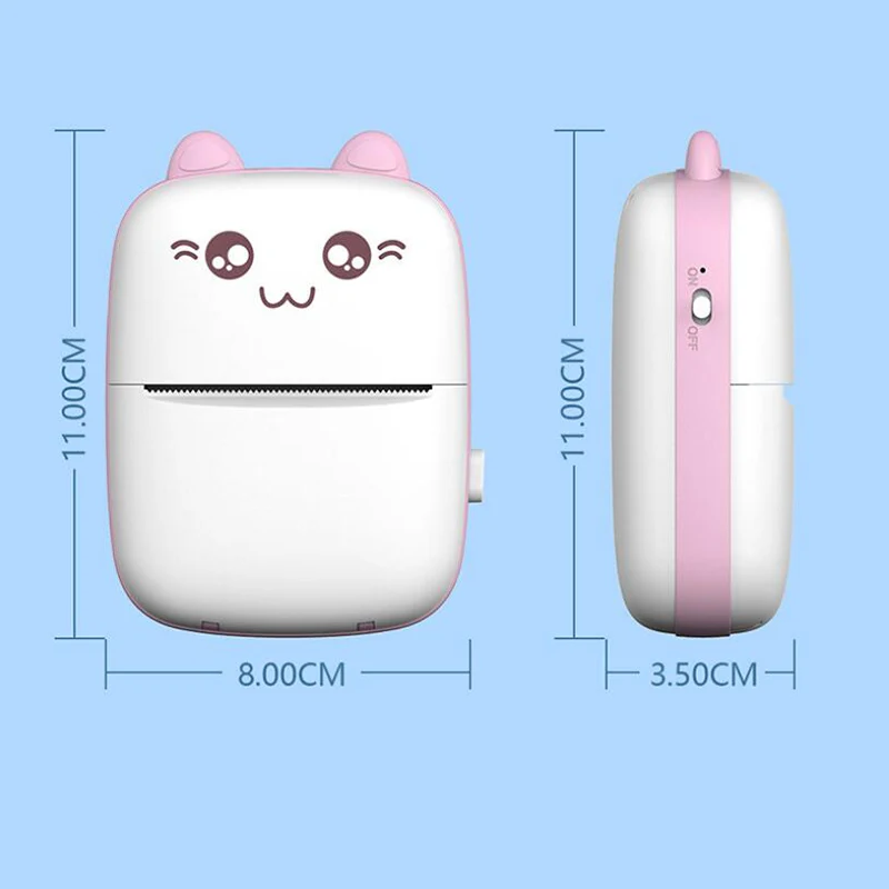 휴대용 포켓 감열 인쇄 블루투스 미니 사진 프린터, 라벨, 사무실, 홈, 모바일, 안드로이드, 58mm