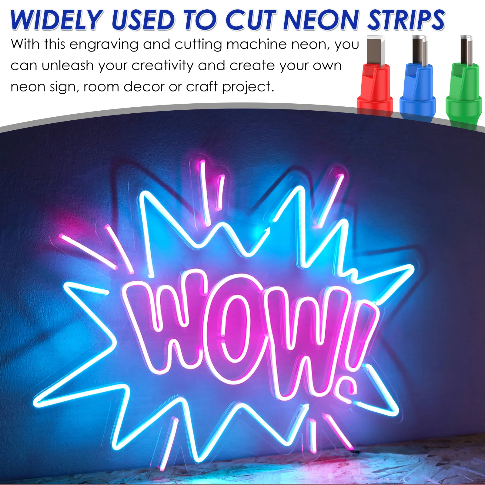 Woodworking Tools Split Neon Light Cutter Right Angle Arc Portable Neon Light Carving Knife Soft Silicone Strip Accessories