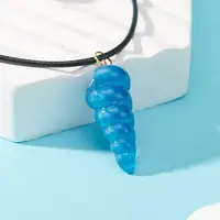 Crystal Conch Pendant 2024 Hot Sale Stardew and the Valley Game Same Mermaid Pendant Necklace Jewelry Gift Gor Boyfriend 1