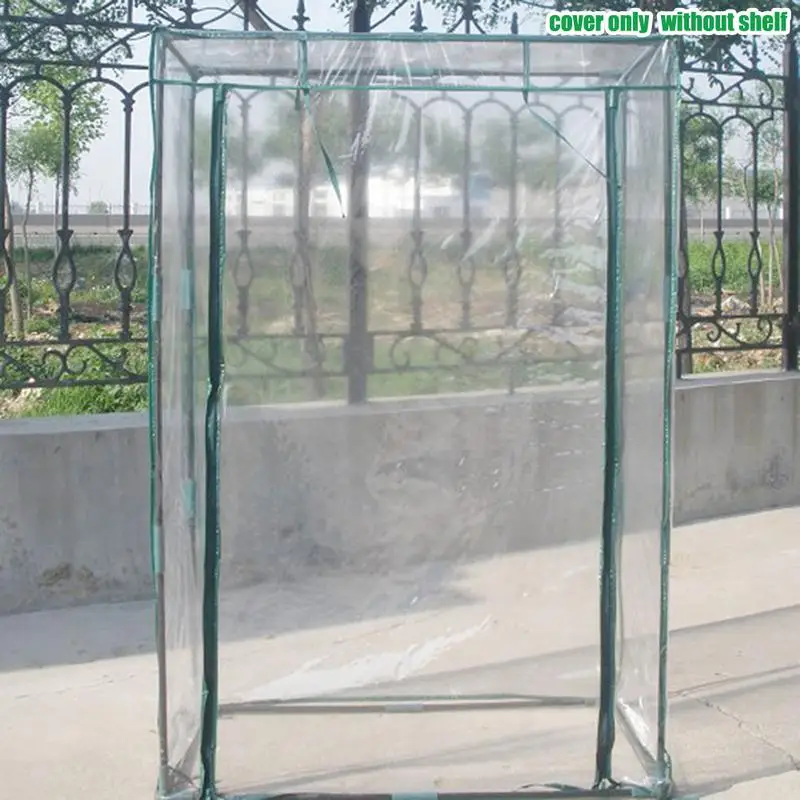 

Greenhouse Replacement Cover Waterproof Anti-UV Cold Resistant Tent Flower Plant Cover House For Patio Portable Mini Garden