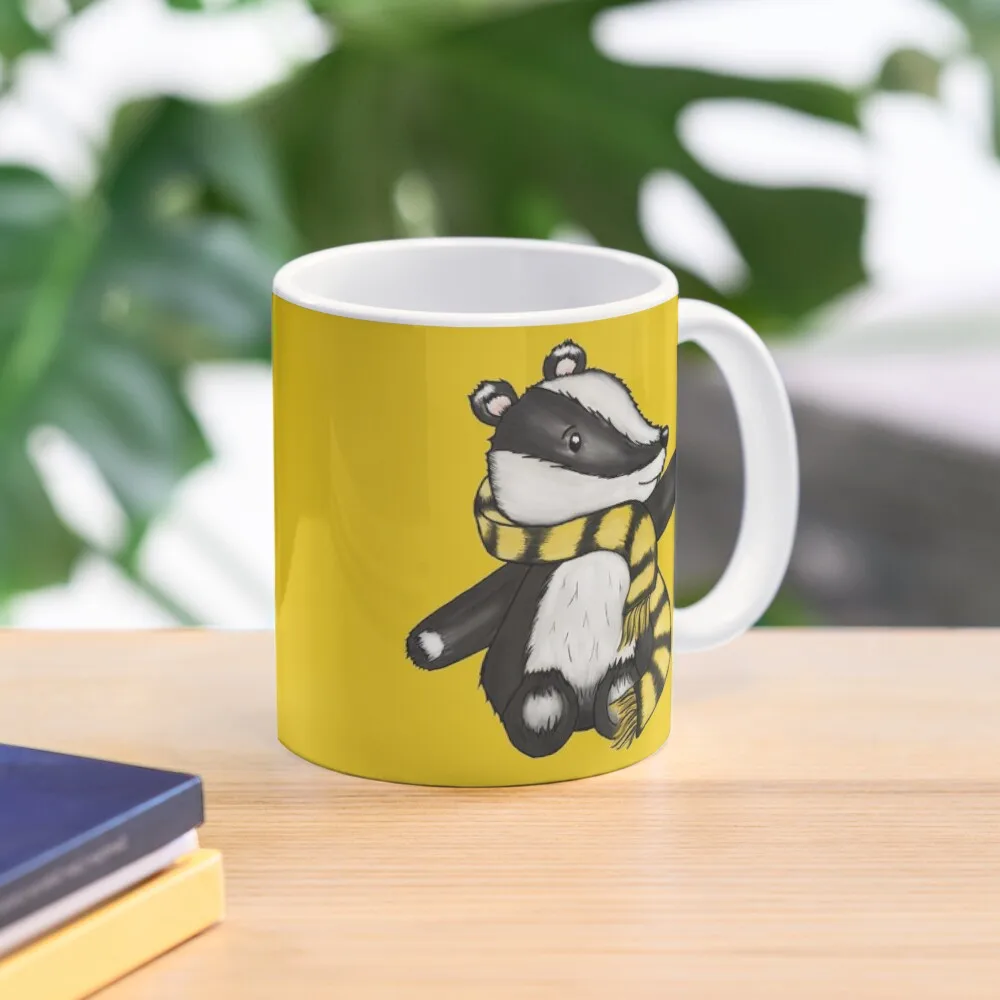 

Badger Mascot Coffee Mug Kawaii Cup Ceramic Coffee Cups Beer Cup Coffe Mug