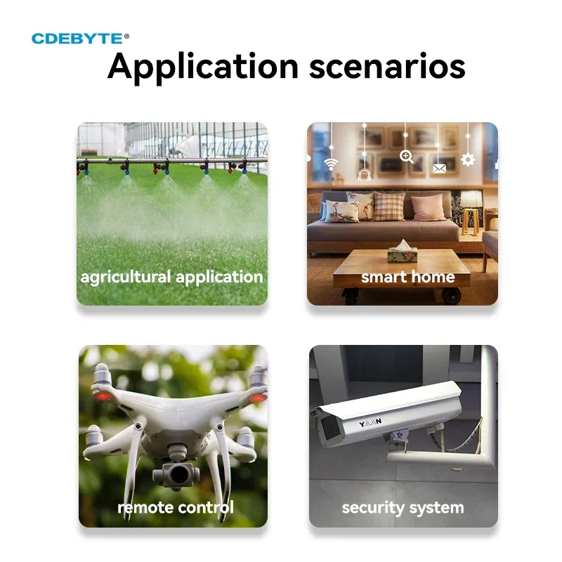 무선 모듈 LoRaWan 스프레드 스펙트럼 CDEBYTE E77-900M22S E77-400M22S 433/868/915MHz ARM Cortex-M4 저전력 소비 SoC