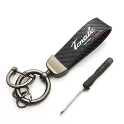 Luxurious Suede Keyring Key Holder & Charm Keychain (Carbon for Tonale)