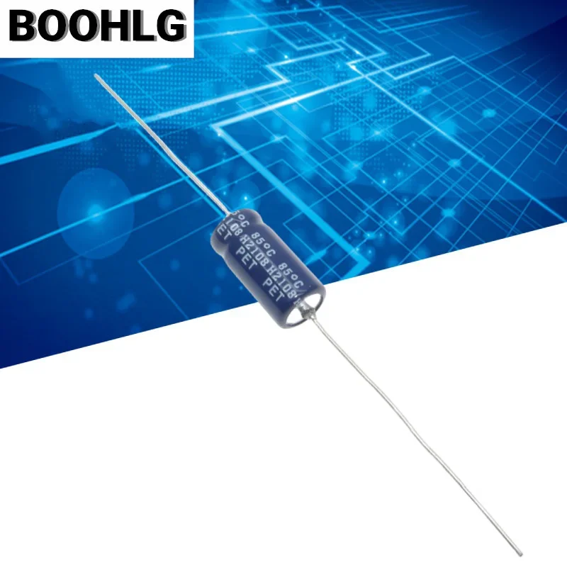 10PCS nichicon imported Nikon filter capacitor horizontal axial polarized electrolytic capacitor 35v 100uf 8X16mm electrolytic capacitor aluminum electrolytic capacitor