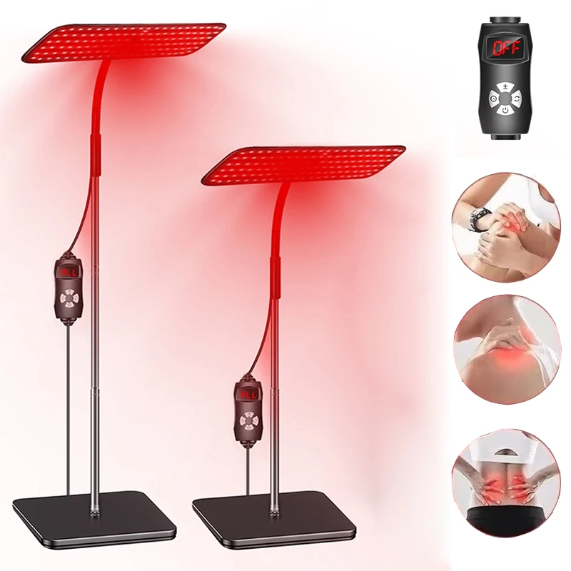 Near Infrared Red Light Therapy Lamp with Timer