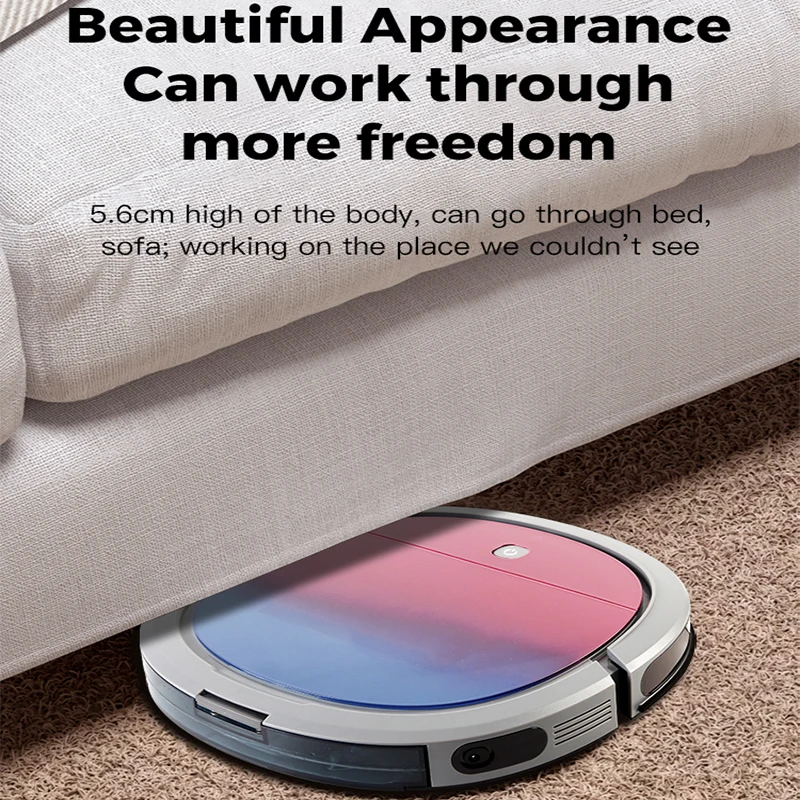 Robot Aspirapolvere E Lavapavimenti 2 In 1 – Controllo WiFi/App/Alexa, 2500mAh, 100 Minuti Di Autonomia, Nero/blu
