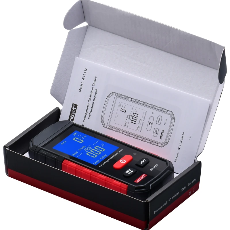 Electromagnetic Field Radiation Detector Tester Emf Meter Rechargeable Handheld Portable Counter Emission Dosimeter Computer