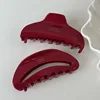 Fashion New Korean Red Festive Geometry Hair Clip Claw Retro High Quality Acetic Acid Shark Clip Hair Accessories For Woman Girl