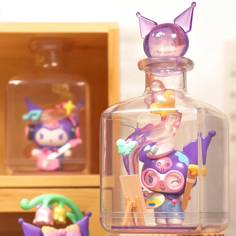 

Sanrio глухая коробка Kuromi оригинальные декоративные украшения подарок на день рождения анимация периферийные детские игрушки Kawaii