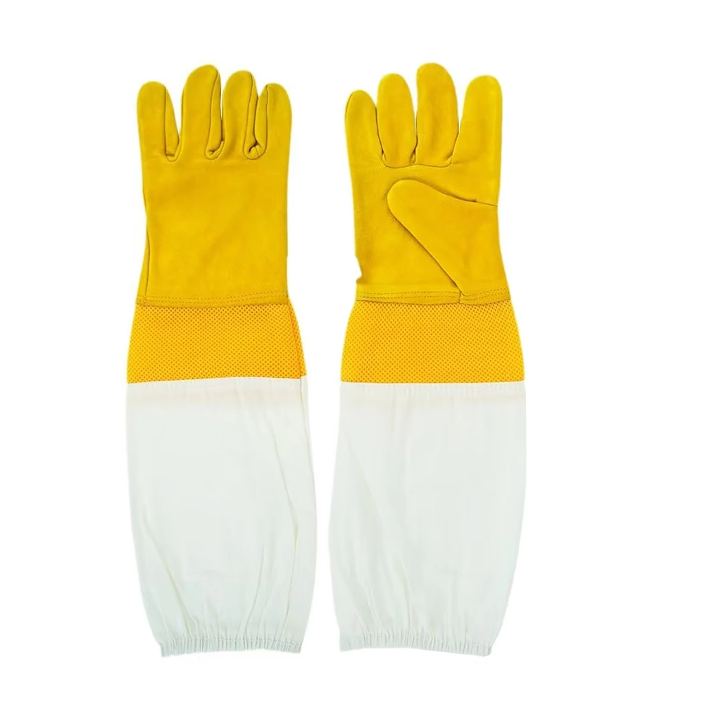 Beekeeper Protective Gloves Anti Bee Breathable Goatskin 1 Pair Beekeeping Protective Tools beekeeping tools,beekeeping accessories,beekeeper gloves