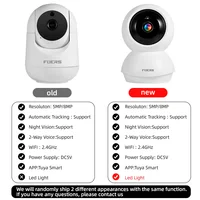 Caméra IP Fuers 4K 8MP, surveillance intérieure sans fil WiFi, fonctionne avec l'application Tuya Smart Home, suivi automatique, sécurité CCTV, moniteur pour bébé 4