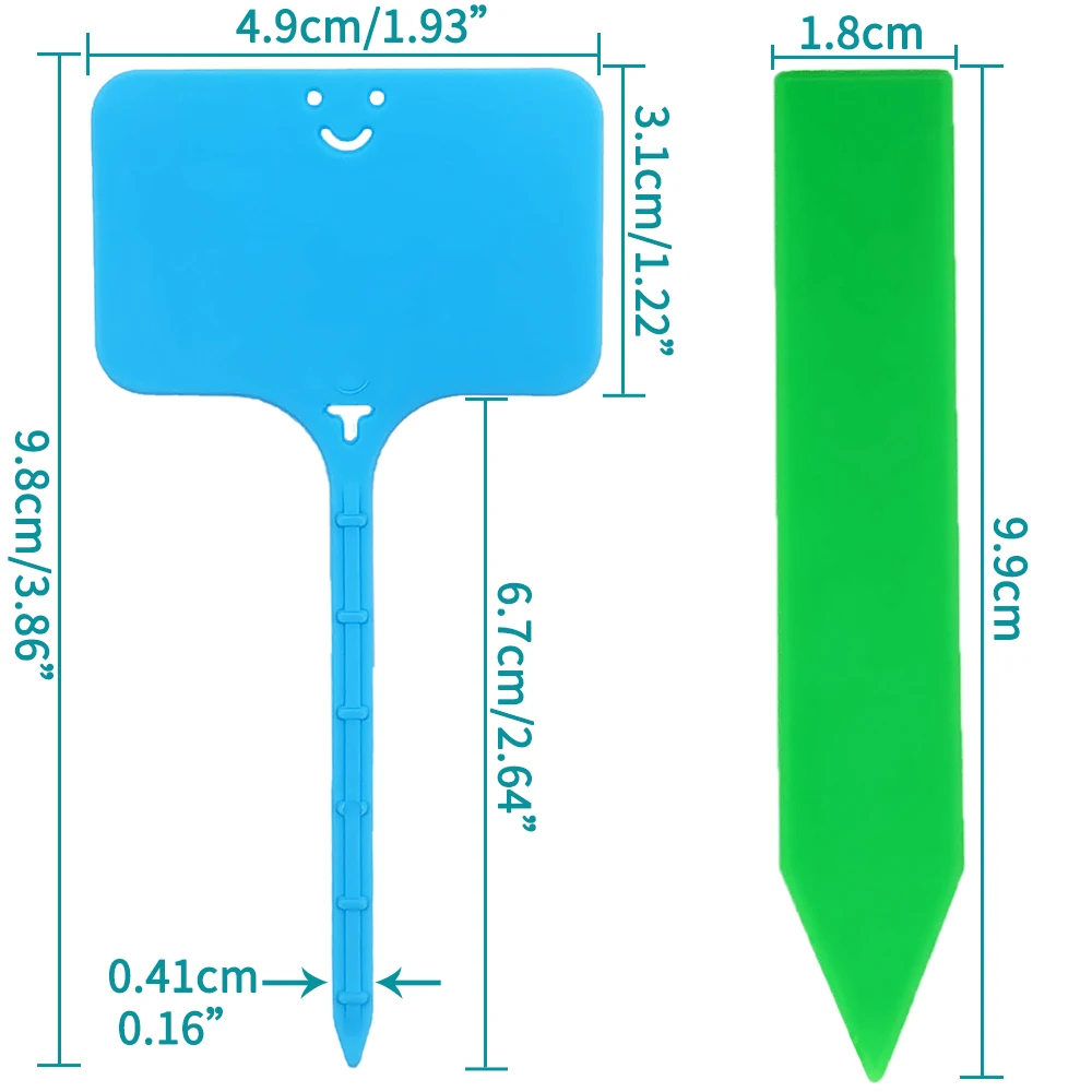 Garden Labels 30-100pcs Re-usable Plastic T-type Sign Tags Waterproof Markers Flower Vegetables Potted Stakes