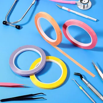 1 Roll Dental Instruments Tapes Autoclave Tape 10 Colors Surgical Autoclavable Marla Gum Tape 150° F Steam Disinfection 1